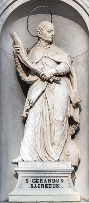 San_Rocco_(Venice)_-_Statue_of_Saint_Gerard_of_Csanád.jpg
